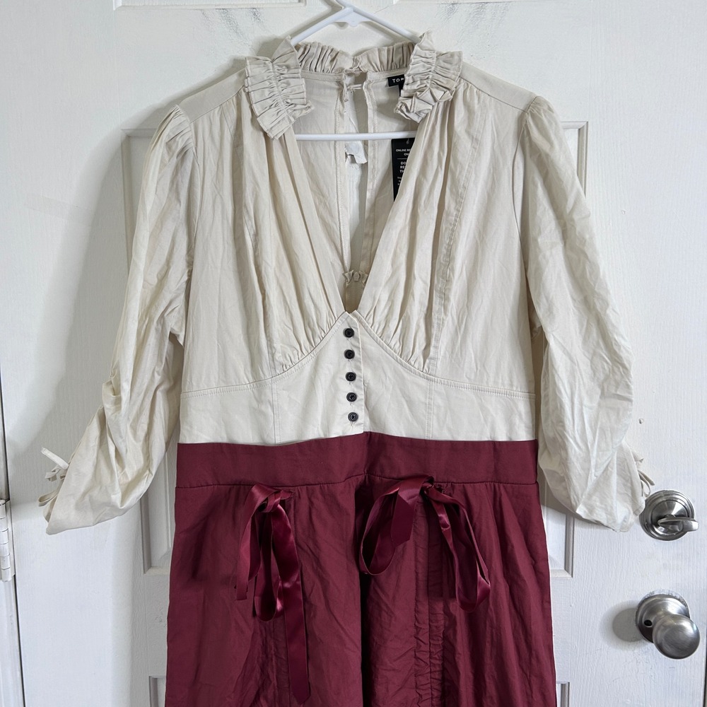 NWT Torrid Halloween Steampunk Poplin Dress Pirate Saloon Cosplay Women 1X - Picture 11 of 16